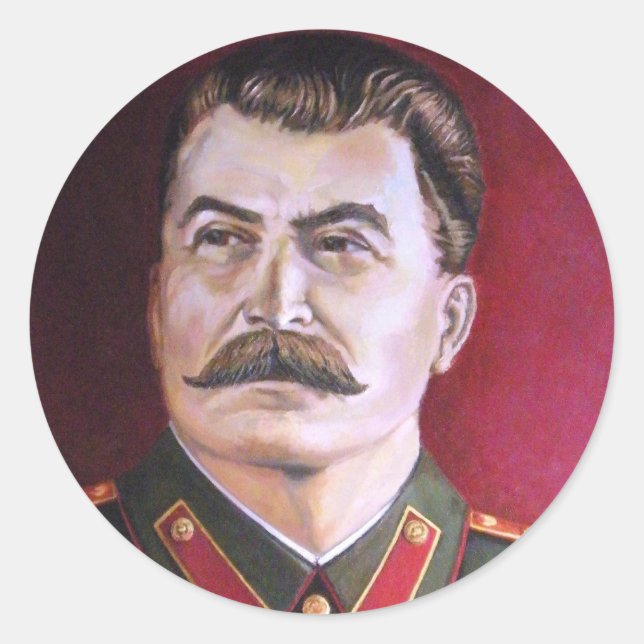 Joseph Stalin Classic Round Sticker (Front)