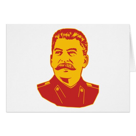 Joseph Stalin Portrait Cards (Front Horizontal)