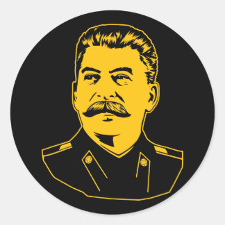 Joseph Stalin Portrait Classic Round Sticker