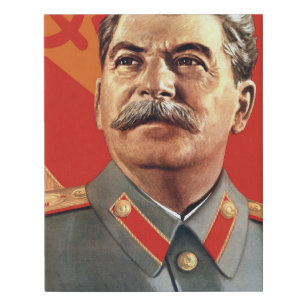 Joseph Stalin Portrait Faux Canvas Print