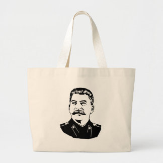 Joseph Stalin Portrait Large Tote Bag