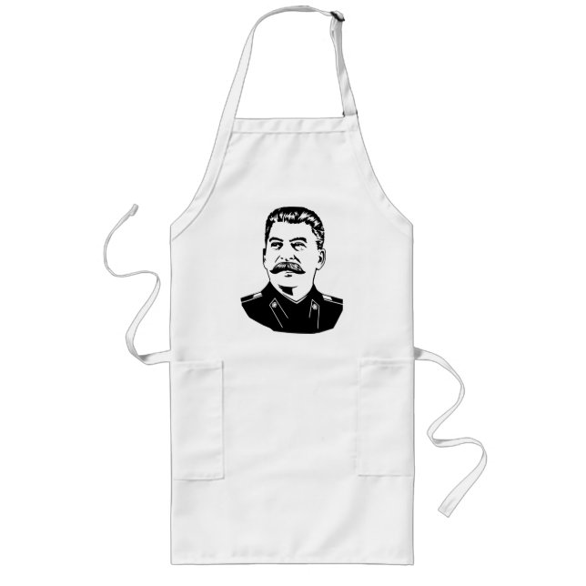 Joseph Stalin Portrait Long Apron (Front)