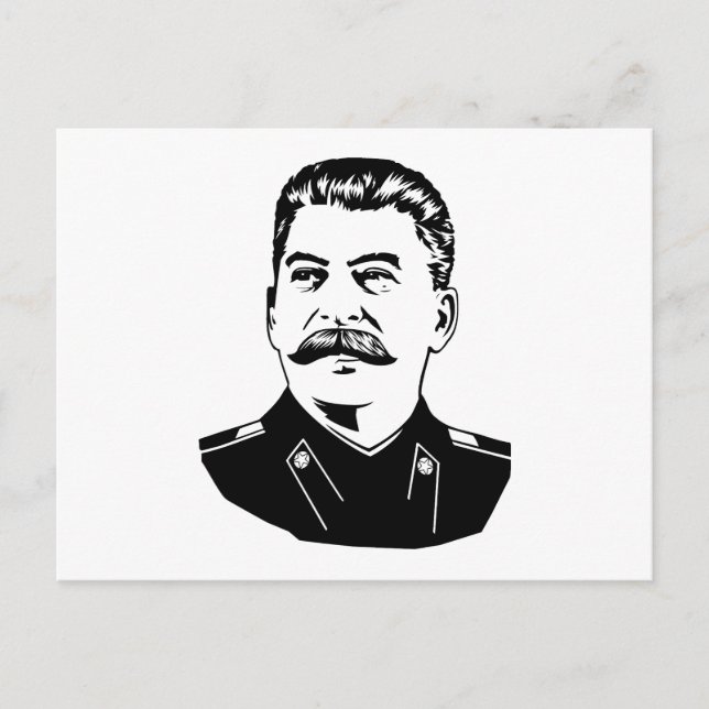 Joseph Stalin Portrait Postcard (Front)