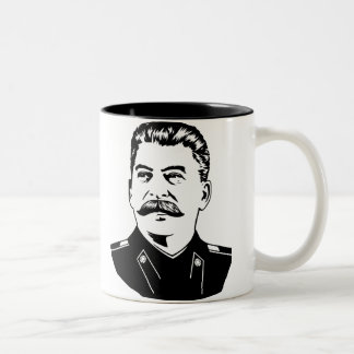 Joseph Stalin Portrait Two-Tone Coffee Mug