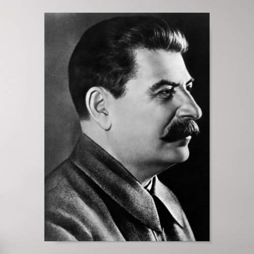 Joseph Stalin Profile Photo Poster