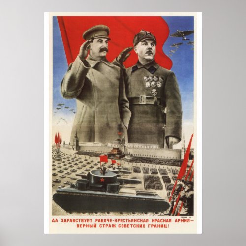 Joseph Stalin Soviet propaganda poster