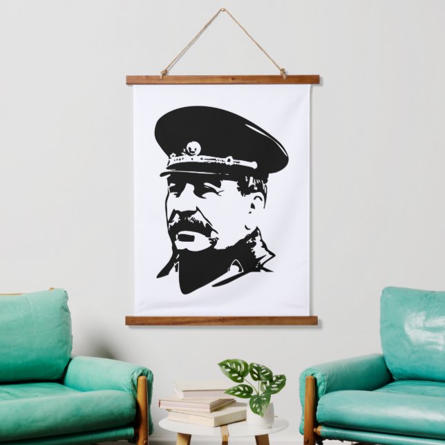 Joseph Stalin, USSR, CCCP, Soviet Union, Communism Hanging Tapestry (Living Room)