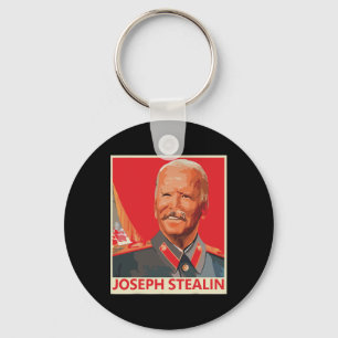 Joseph Stealin Anti Joe Biden Funny Keychain