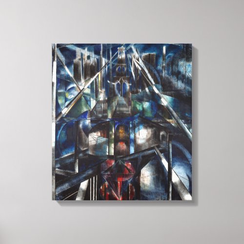 Joseph Stella Brooklyn Bridge Canvas Print