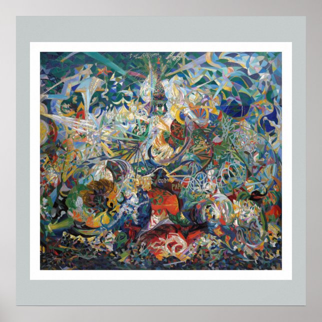 Joseph Stella - Coney Island, Mardi Gras Poster (Front)