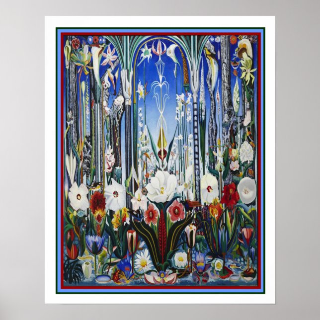 Joseph Stella "Flowers Italy" 1931 16x20 Poster (Front)