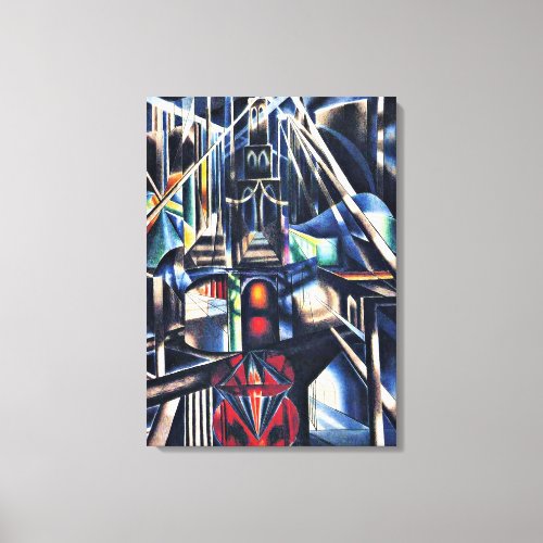 Joseph Stella _ Old Brooklyn Bridge Canvas Print