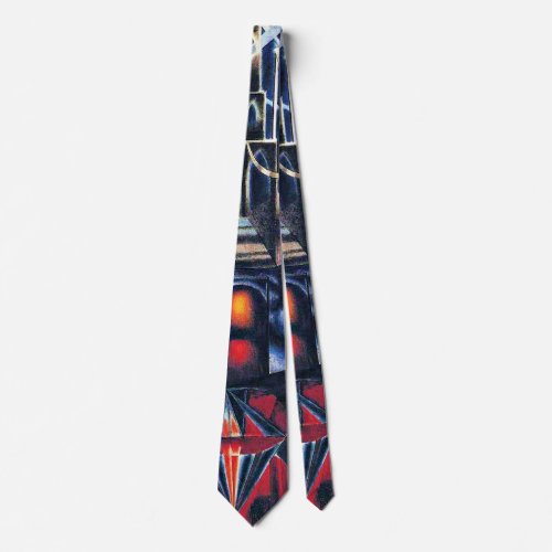 Joseph Stella _ Old Brooklyn Bridge Neck Tie