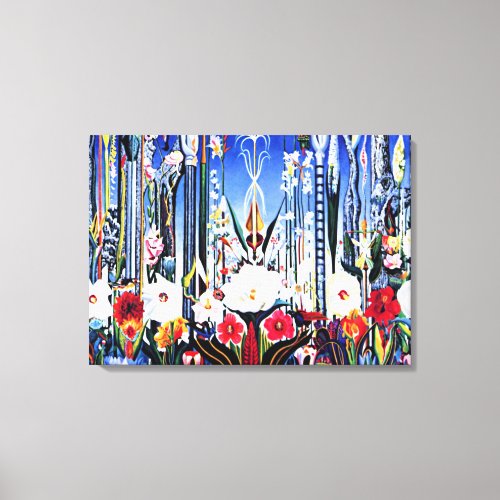 Joseph Stella painting Flowers Italy Canvas Print