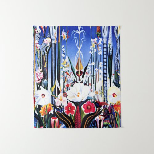 Joseph Stella painting Flowers Italy Tapestry