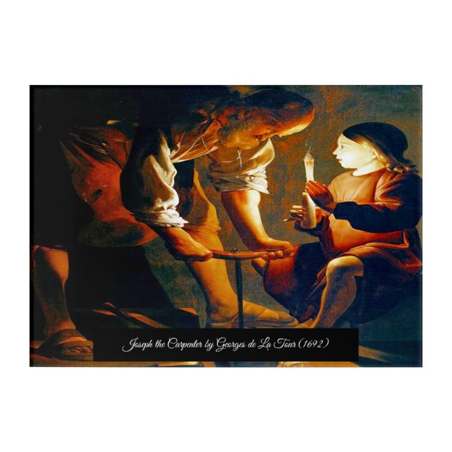 Joseph the Carpenter Acrylic Print (Front)