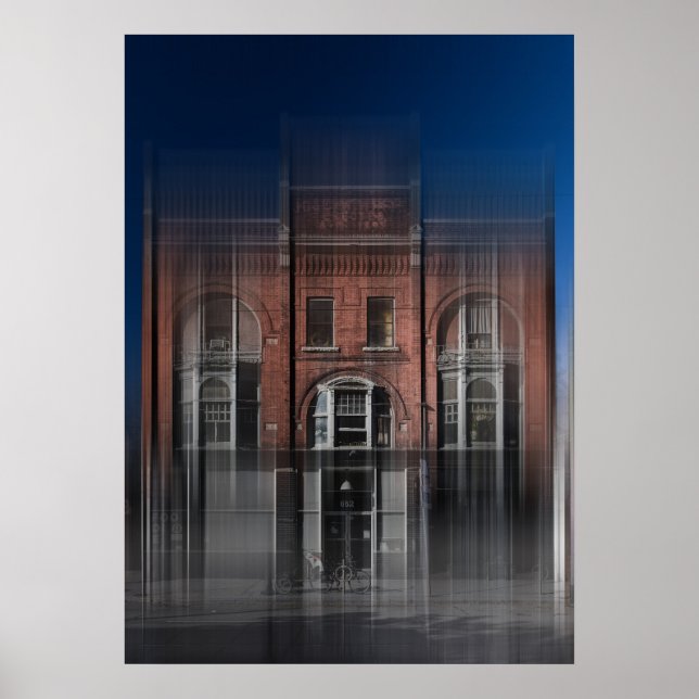 Joseph White Building No 7 Color Blur Version Poster (Front)