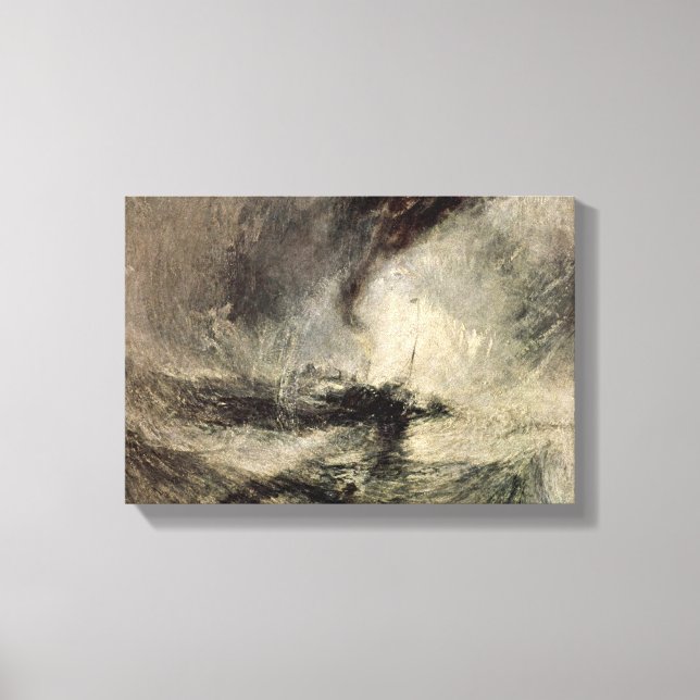 Joseph William Turner - Snow storm of the harbor Canvas Print (Front)