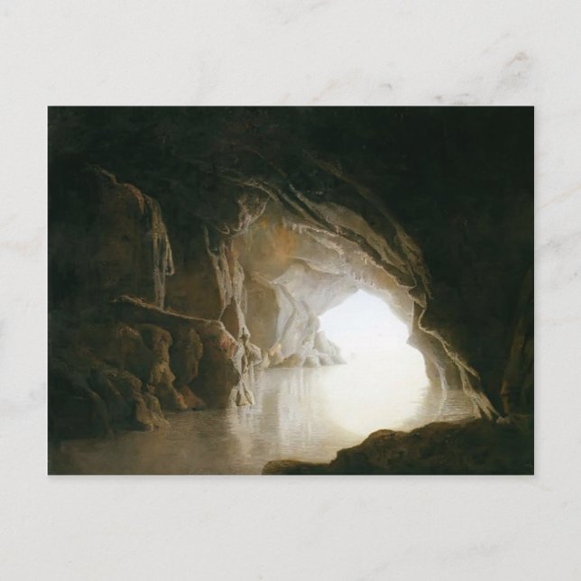 Joseph Wright- A Cavern, Evening Postcard (Front)