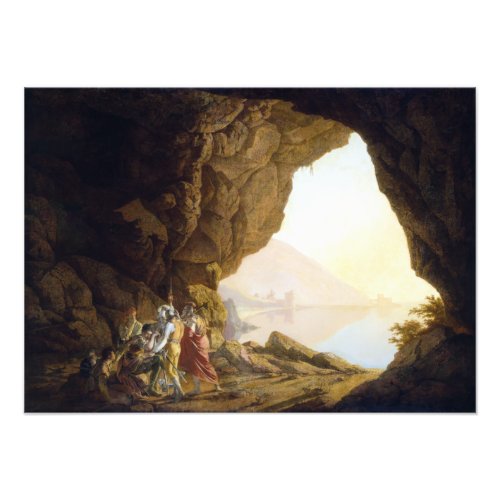 Joseph Wright of Derby Grotto Poster