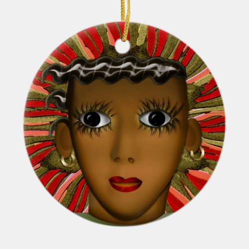 Josephine Baker in the 21st Century Personalized Ceramic Ornament