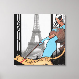 Josephine Baker Wrapped Canvas Print