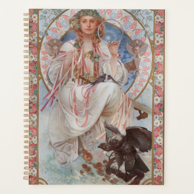 Josephine Crane Bradley as Lavia by Alphonse Mucha Planner (Front)