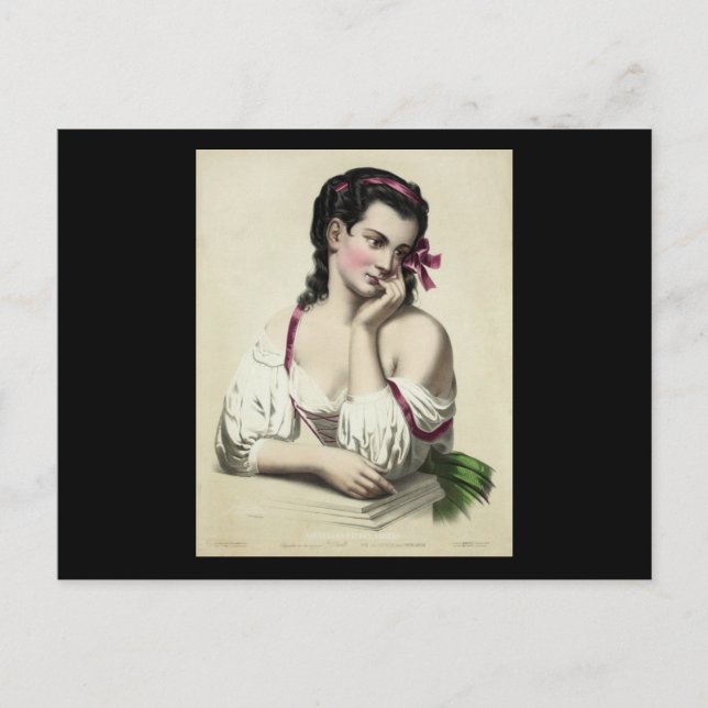 Josephine Ducollet - Reverie, after Fantin Latour Postcard (Front)