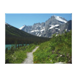 Josephine Lake Trail with Mount Guild at Glacier Canvas Print