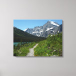 Josephine Lake Trail with Mount Guild at Glacier Canvas Print