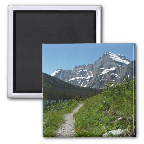 Josephine Lake Trail with Mount Guild at Glacier Magnet