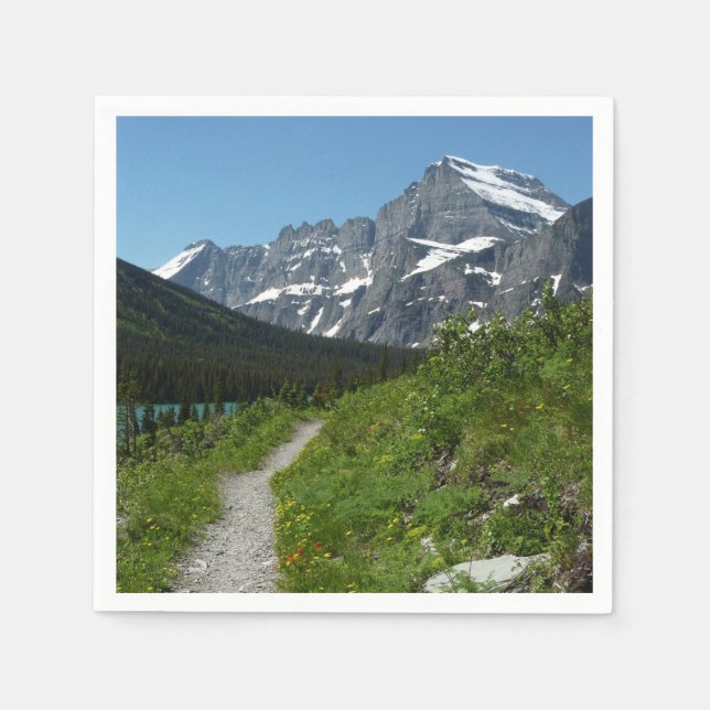 Josephine Lake Trail with Mount Guild at Glacier Napkins (Front)