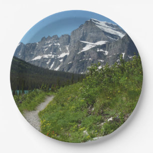 Josephine Lake Trail with Mount Guild at Glacier Paper Plates