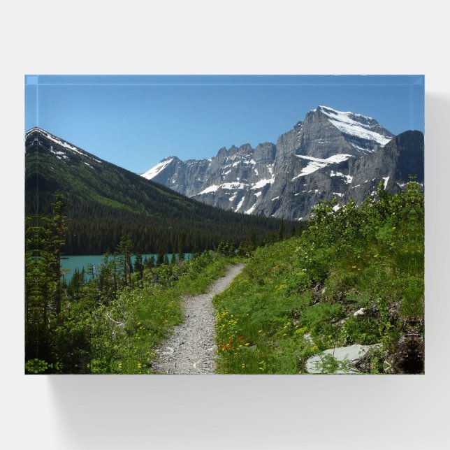 Josephine Lake Trail with Mount Guild at Glacier Paperweight (Front)