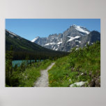 Josephine Lake Trail with Mount Guild at Glacier Poster