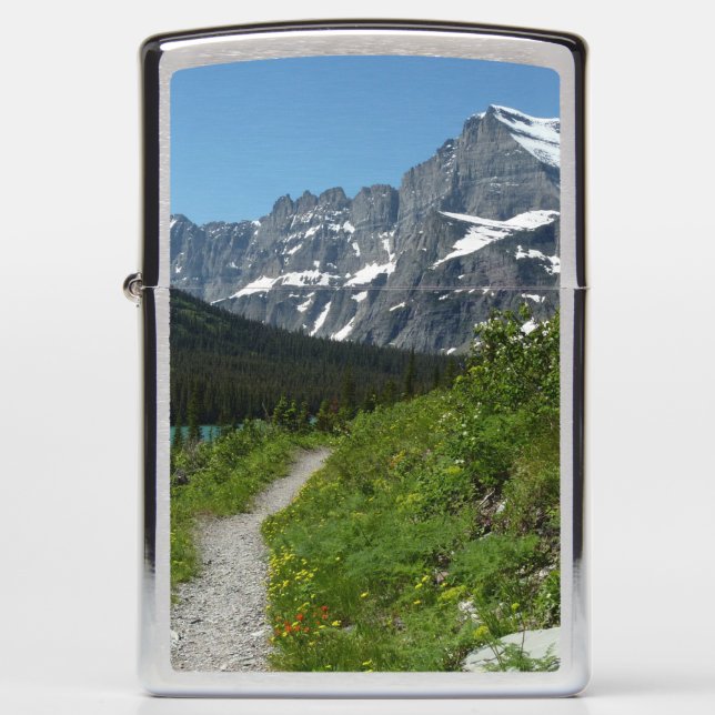 Josephine Lake Trail with Mount Guild at Glacier Zippo Lighter (Front)