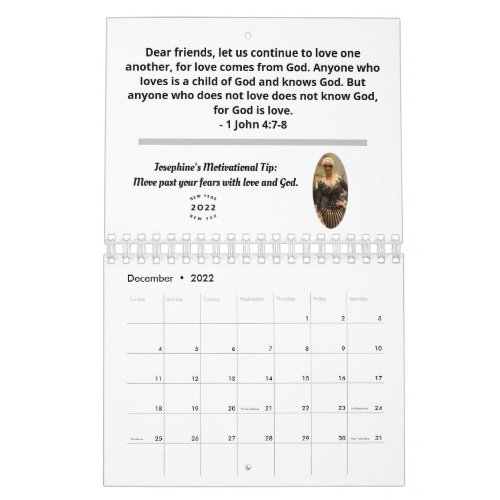 Josephines 2022 Calendar of Motivation