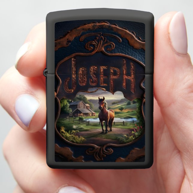 Joseph's Farm at Sunset Zippo Lighter (In Hand)