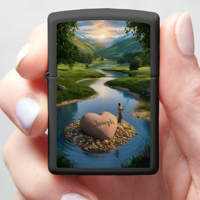 Joseph's Heart-Shaped Isle Zippo Lighter (In Hand)