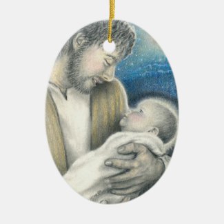 Joseph's Lullaby Christmas Ornament