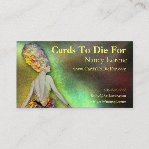 Customizable Josette in Yellow - Business Cards