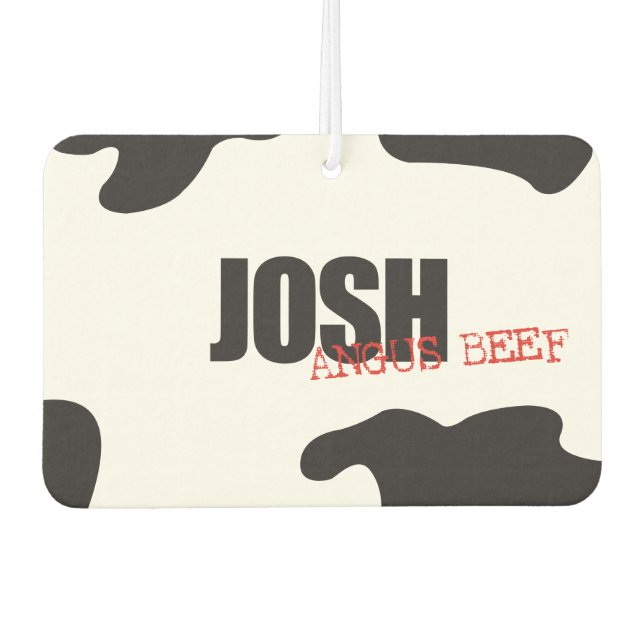 Josh "Angus Beef" Trendy Air Freshener (Front)