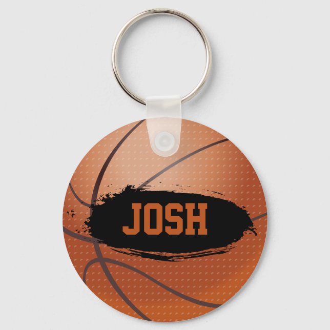 Josh Grunge Basketball Key Chain / Key Ring (Front)