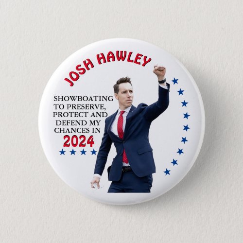 Josh Hawley for President in 2024 Button