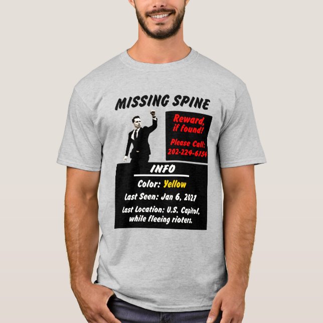 Josh Hawley Missing Spine T-Shirt (Front)