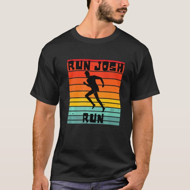 Josh Hawley Run Free  Josh Hawley Running Retro St T-Shirt (Front)