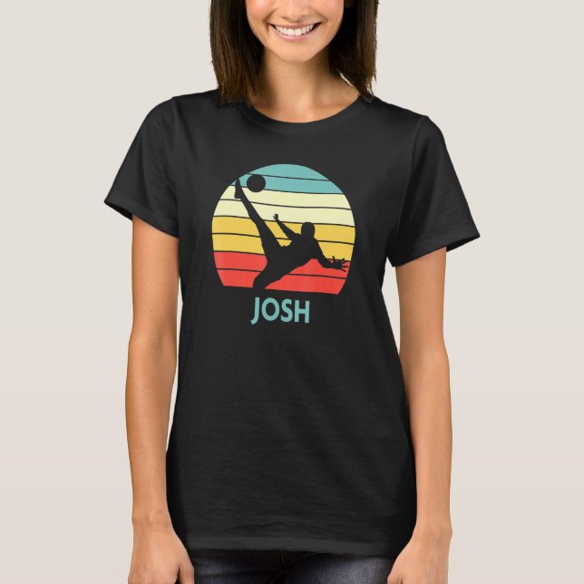 Josh Name Personalized Soccer T-Shirt (Front)