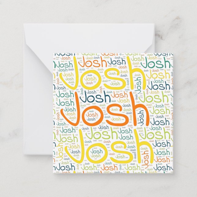 Josh Note Card (Front)