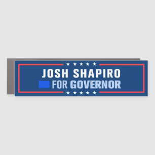 Josh Shapiro for Pennsylvania Governor Bumper Car Magnet