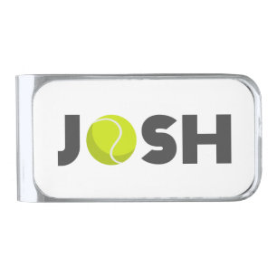 Josh Tennis Silver Finish Money Clip